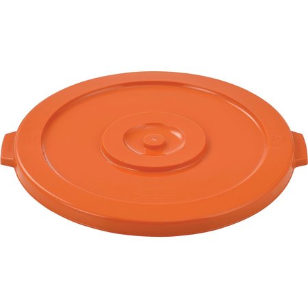 GLOBAL INDUSTRIAL Flat Lid, Orange, Plastic 240461BOR